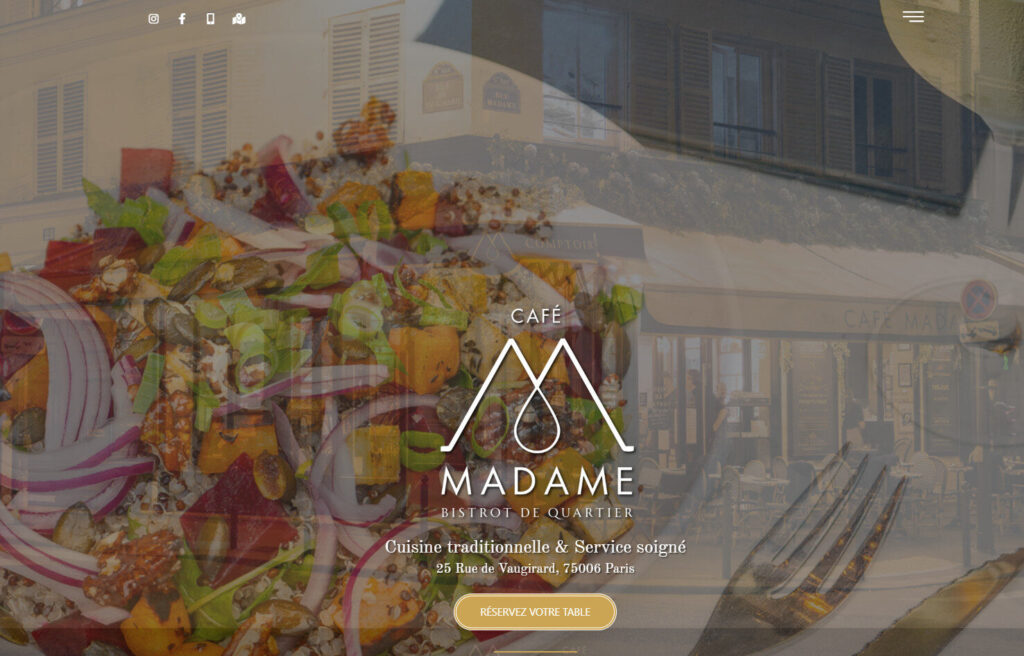 café madame 25 rue Vaugirad 75006 Paris