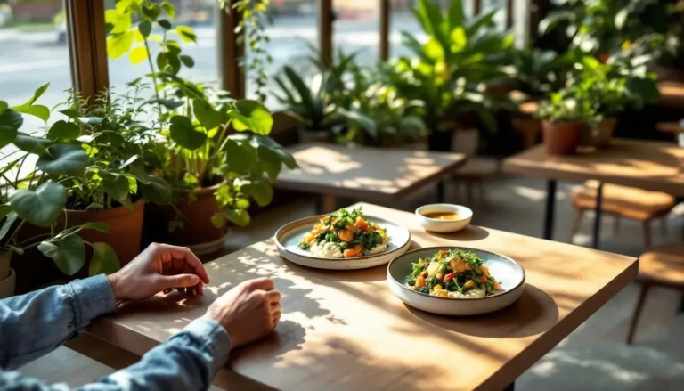 Photo d'un restaurant végétarien à Nancy avec cuisine saine et locale