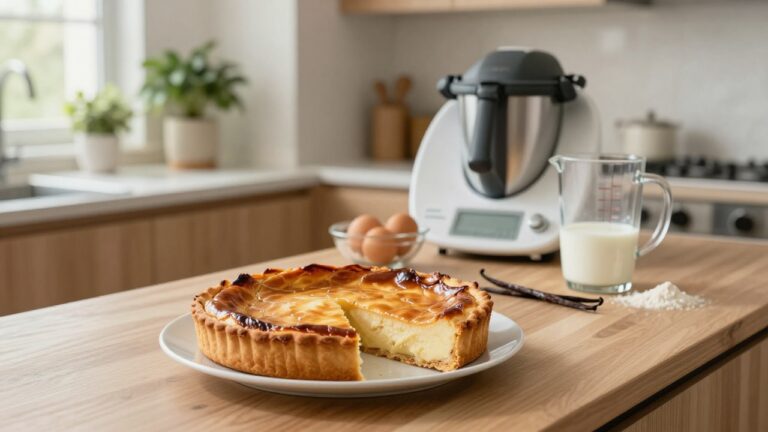 Flantaart thermomix délicieuse préparée avec un robot culinaire