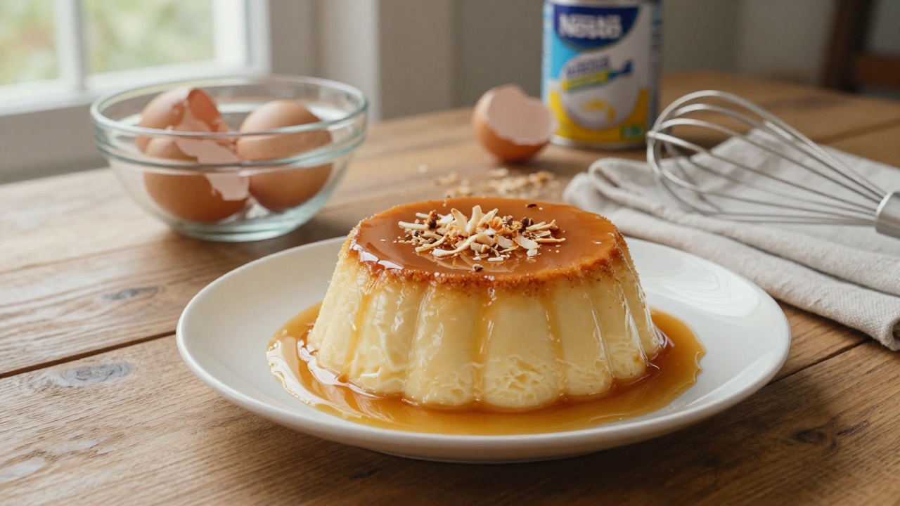 Recette flan coco au lait concentré Nestlé, dessert crémeux et savoureux