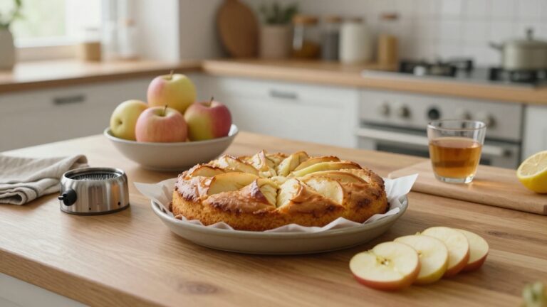 Recette gâteau invisible aux pommes selon la préparation de Cyril Lignac