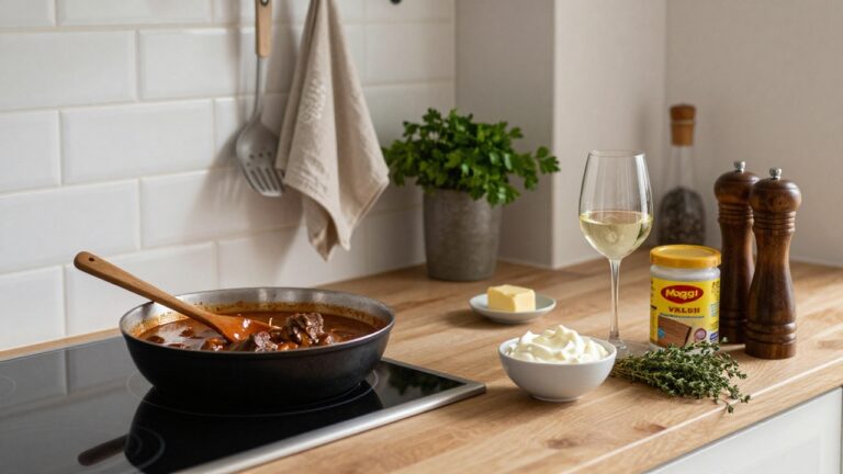 Sauce au fond de veau délicieuse, un condiment savoureux