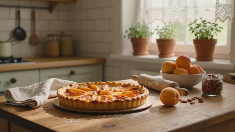 Tarte abricots grand-mère délicieuse faite maison traditionnelle