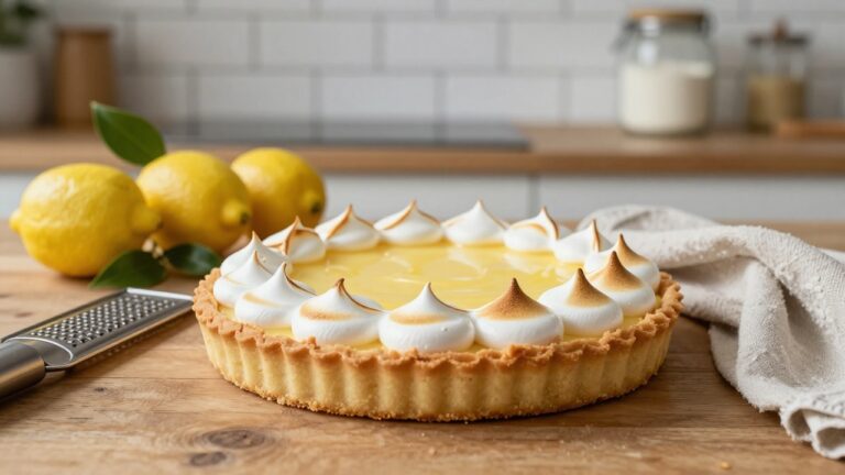 Tarte citron meringuée signée Cyril Lignac, un dessert classique