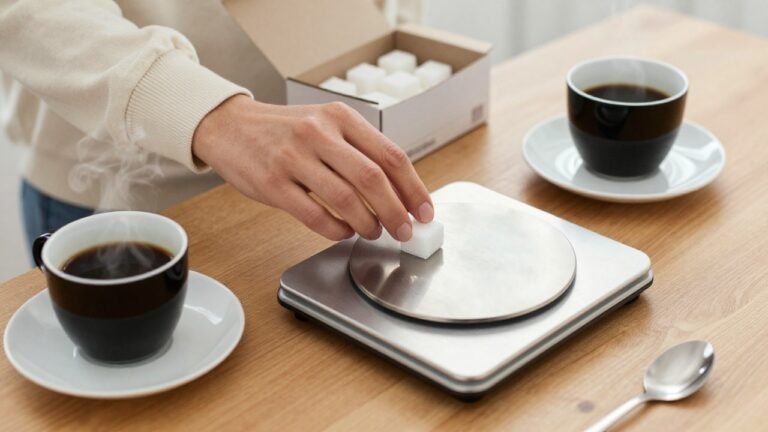 Poids précis d'un morceau de sucre pour un dosage exact en cuisine