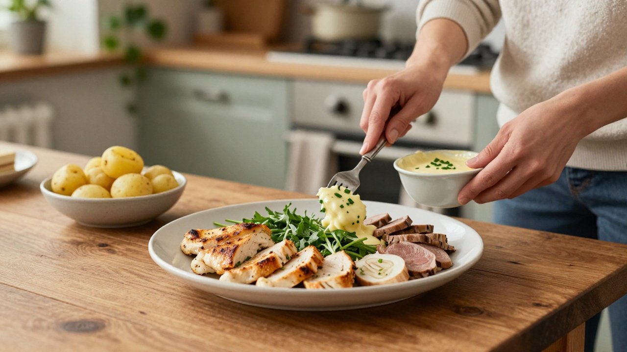 Viandes et poissons délicieux pour accompagner une fondue de poireaux savoureuse